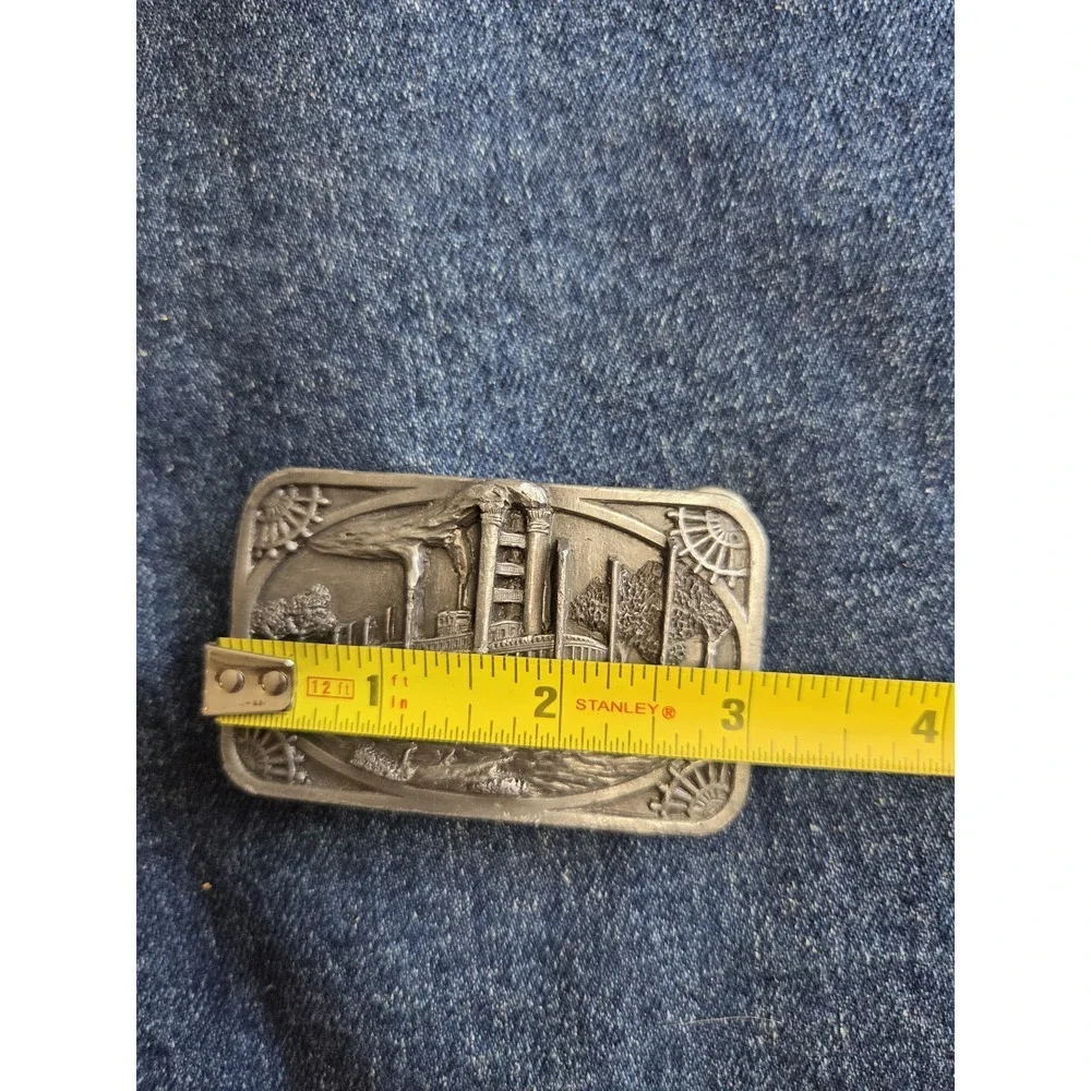 Siskiyou Brand American Steamboat Silver Belt Buckle - Made in USA